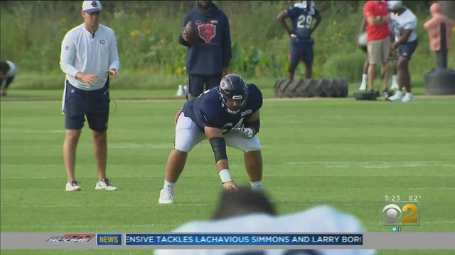 Bears OL Larry Borom in concussion protocol, won't practice Friday