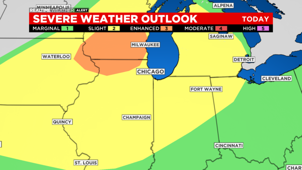 SPC Outlook Day 1 Midwest 