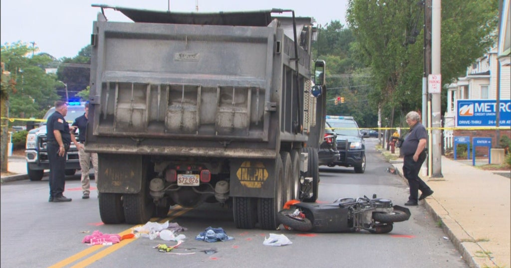 Woman On Moped Dies After Collision With Dump Truck In Lynn CBS Boston