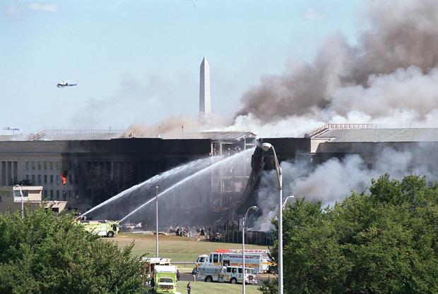 Hijacked Jet Crashes into Pentagon 