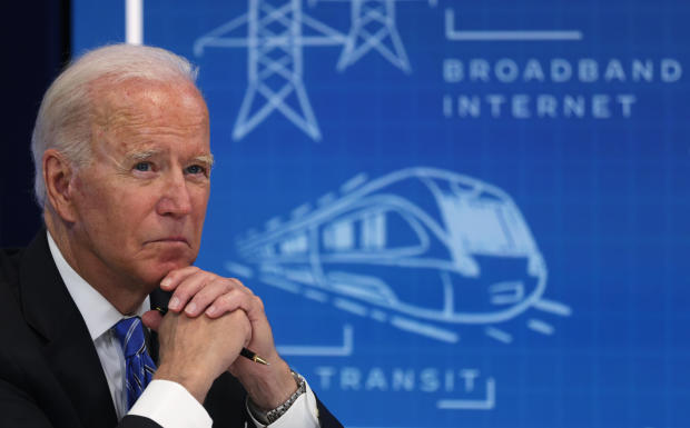 President Biden Virtually Meets With Local Officials To Discuss Infrastructure Investment 