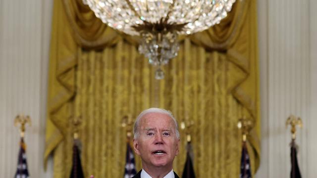 U.S. President Joe Biden discusses the economy and jobs at the White House in Washington 