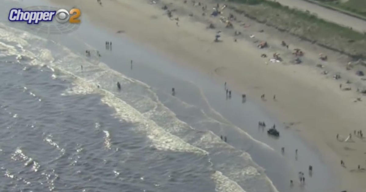 Multiple Sharks Spotted Along Rockaway Beach CBS New York