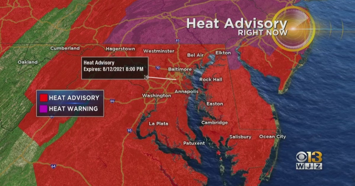 Maryland Weather Heat Wave Peaks Thursday, Code Red Extreme Heat Alert