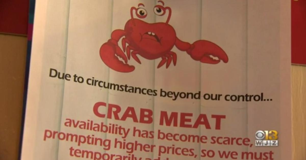 Shortage Of Crabs Causes Prices To Soar CBS Baltimore