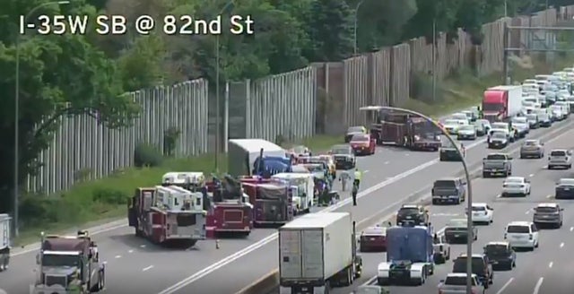 I-35W Crash At 82nd Street in Bloomington 