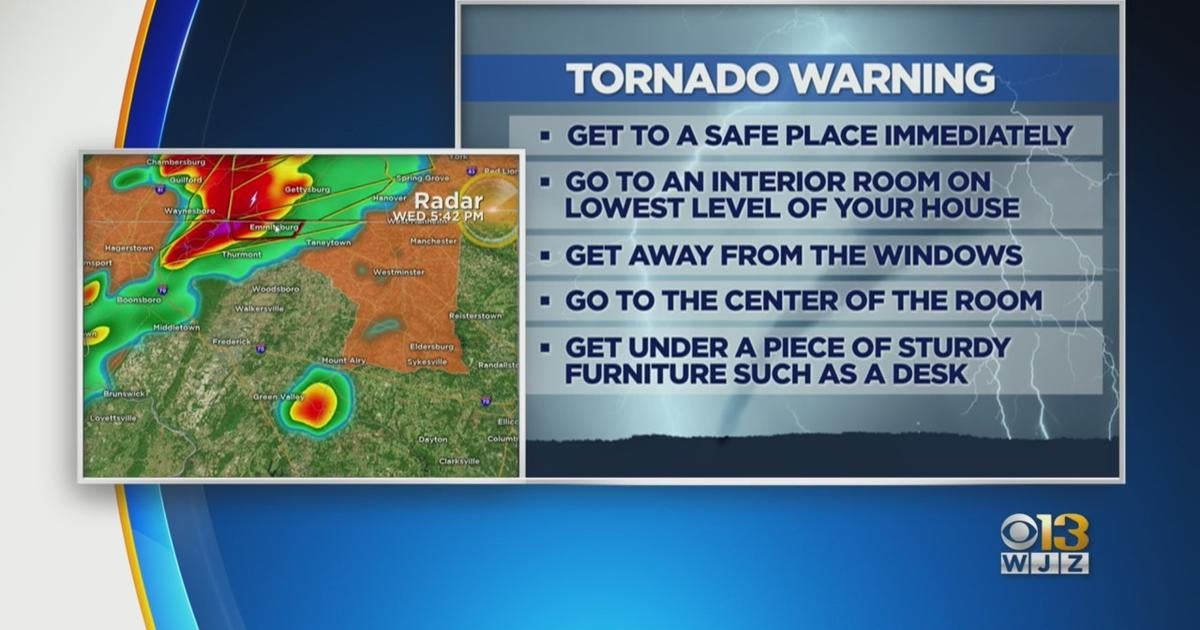 Maryland Weather Tornado Warning Issued For Baltimore County CBS