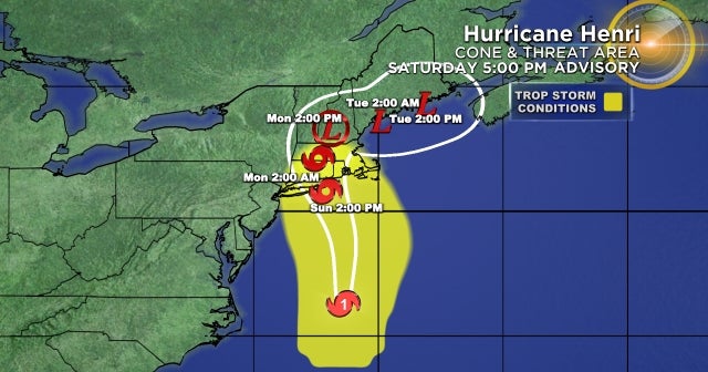 Hurricane Henri Expected To Make Rare Landfall In New York or New ...