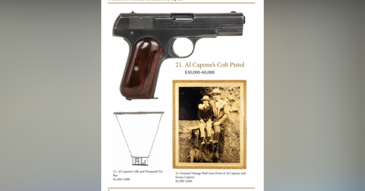 Items Belonging To Gangster Al Capone Being Auctioned Off In Sacramento Cbs Sacramento 