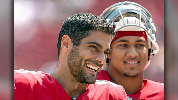 Jimmy Garoppolo and Trey Lance 