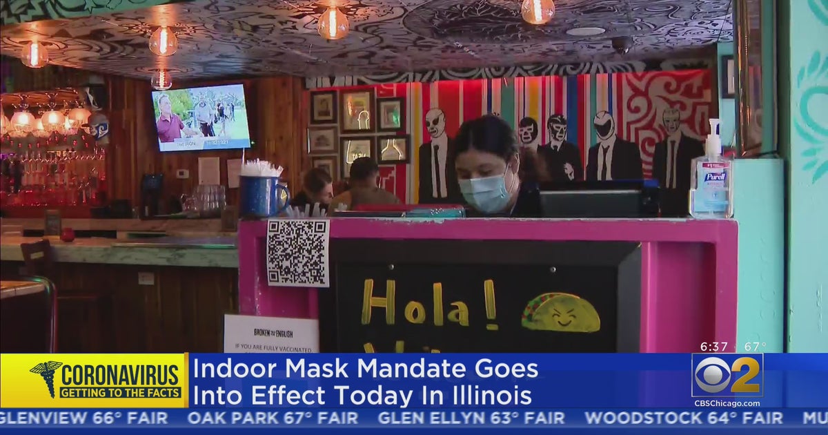 Illinois Mask Mandate Starts Monday CBS Chicago
