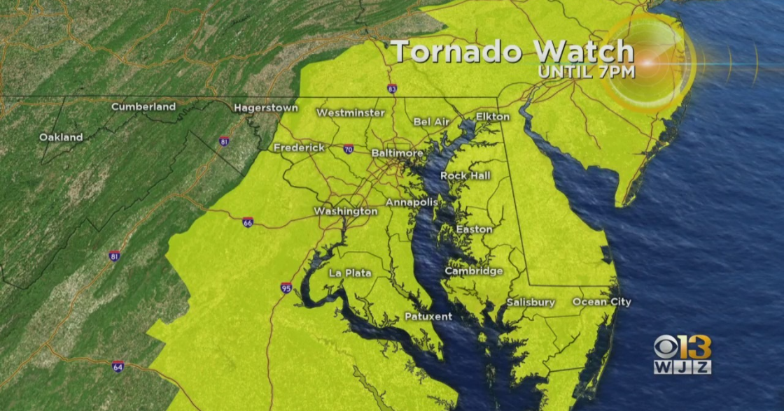 Tornado Confirmed in Anne Arundel County, Observed In Area Of Fort