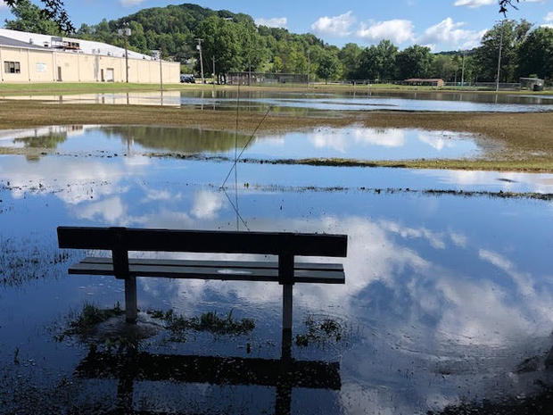 Lynch Field Flooded In Greensburg 