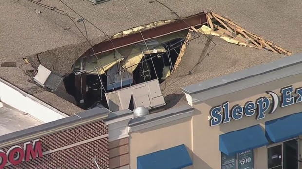 Partial roof collapse in Plano 