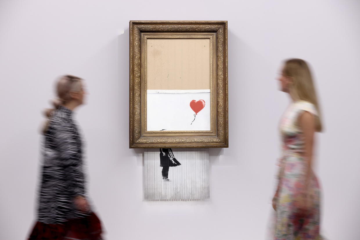 Banksy's Half-shredded Artwork Is On Sale Again — And It May Fetch ...