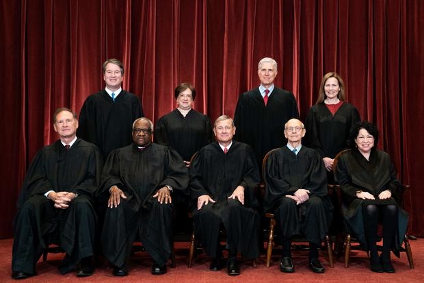 The Supreme Court justices in 2021 
