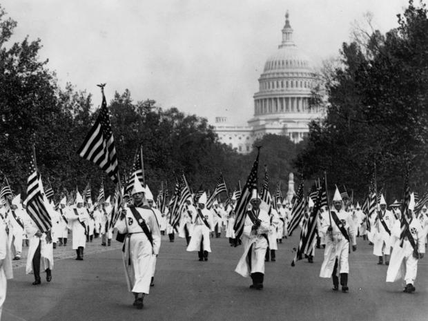 Ku Klux Klansmen Parading in Washington, D.C. 