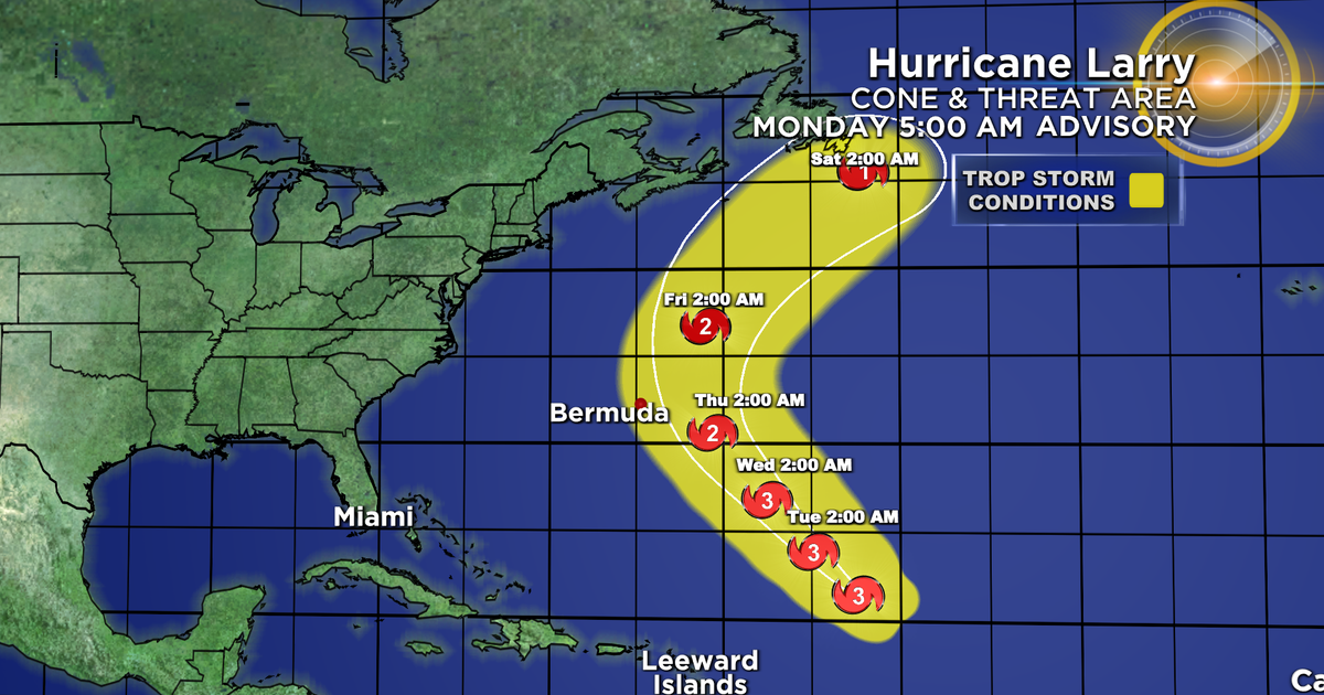 Tracking The Tropics: Category 3 Hurricane Larry In The Atlantic ...