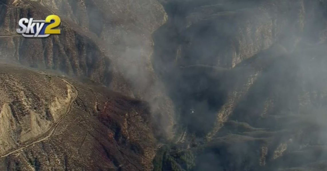 Small Brush Fire Breaks Out In Angeles National Forest - CBS Los Angeles