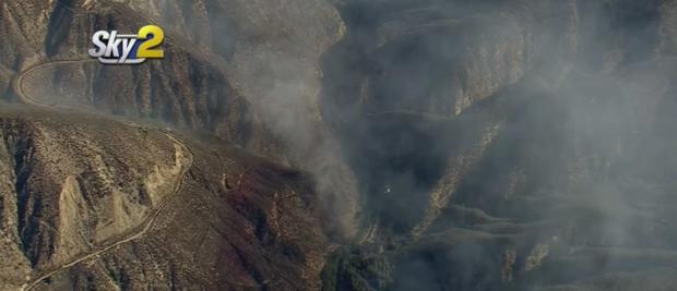 Brush Fire Breaks Out In Angeles National Forest 