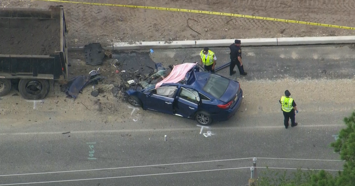 2 People Die After Crashing Into Dump Truck Parked On Side Of