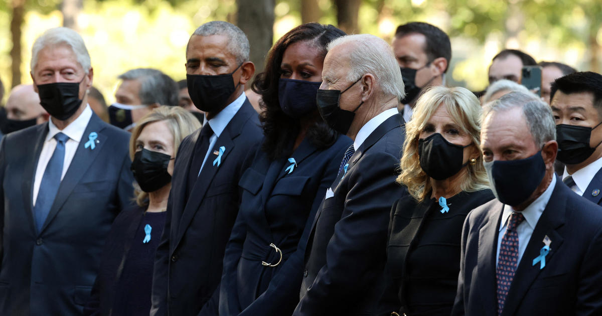 1200px x 630px - Biden, Obama and Clinton mark 9/11 in New York with display of unity - CBS  News