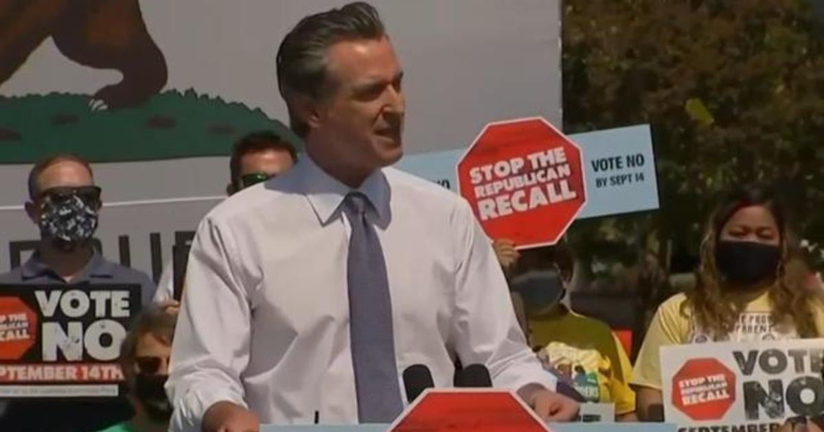 California Recall Election Down To Final Hours Of Campaigning - CBS News