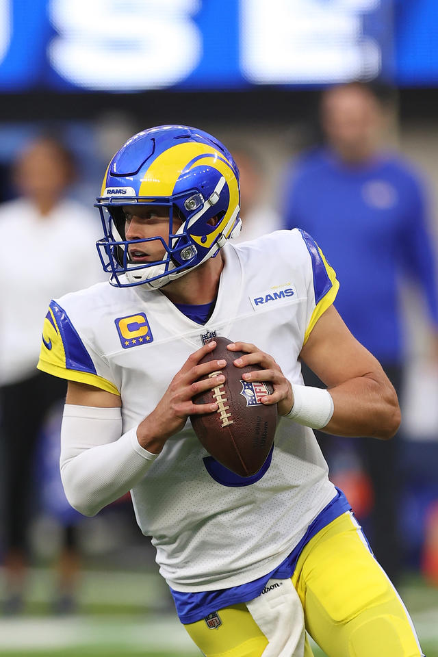 Inglewood, California, May 24, 2021, Jerseys of Los Angeles Rams  quarterback Matthew Stafford (9) on display at the Equipment Room team store  atf SoFi Stadium, Monday, May 24, 2021, in Inglewood, Calif.