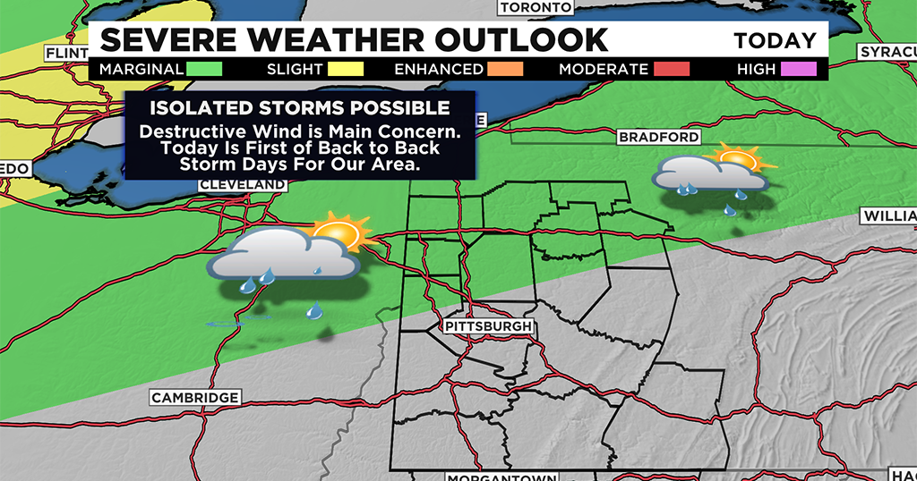 Pittsburgh Weather: Possibility Of Strong Storms, Severe Weather - CBS ...