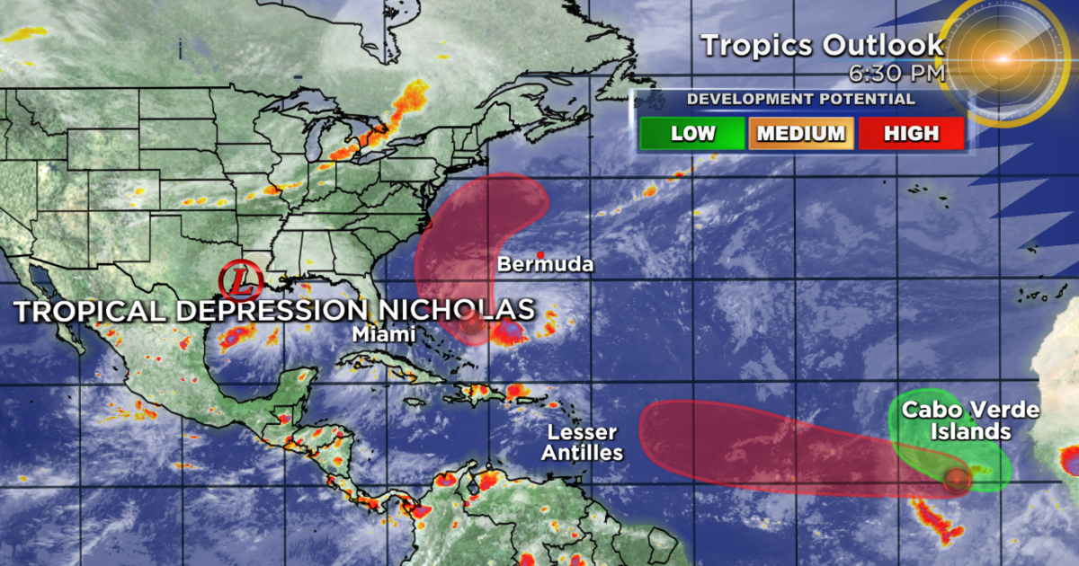 Tracking The Tropics: Tropical Depression Nicholas Drenching Deep South ...