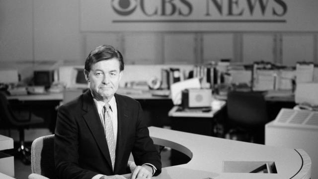 Bill Plante at CBS News on April 24, 1989. 