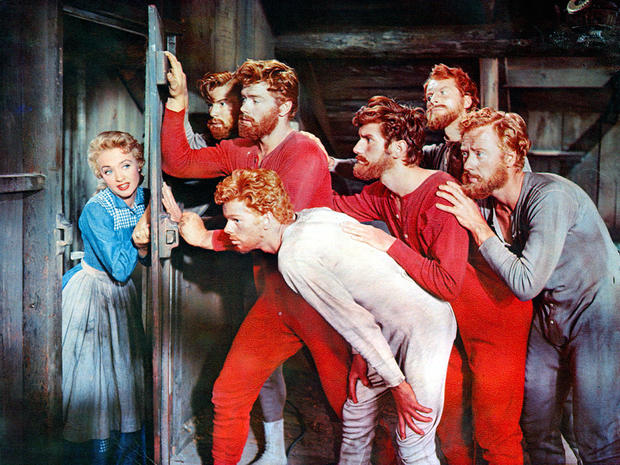 Jane Powell And Jeff Richards In 'Seven Brides For Seven Brothers' 