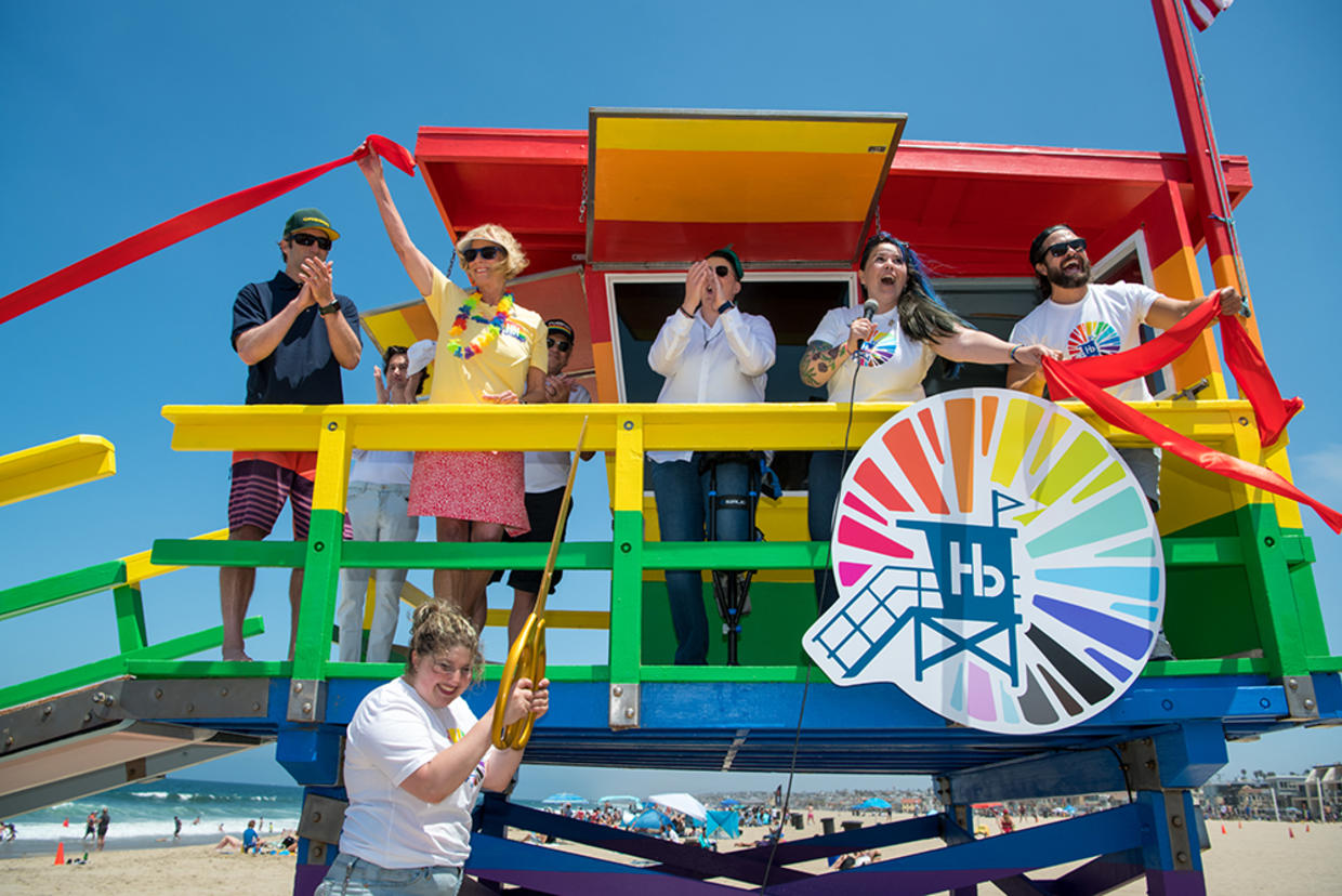 Hermosa Beach's Pride Lifeguard Tower Will Remain Permanently CBS Los