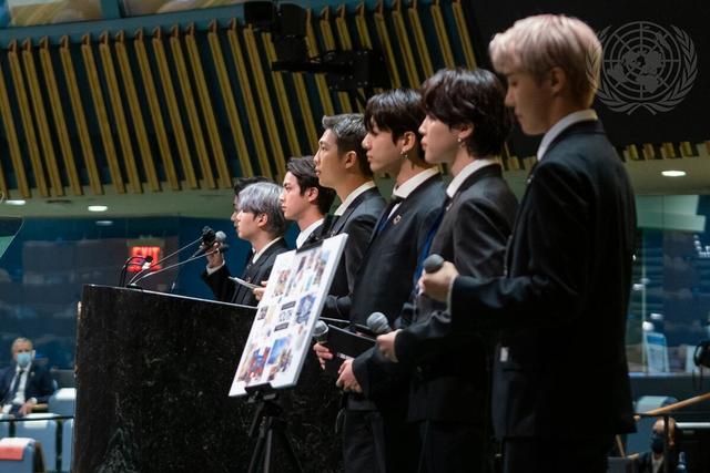 BTS and their army of fans pop in on UN General Assembly (September, 2021)