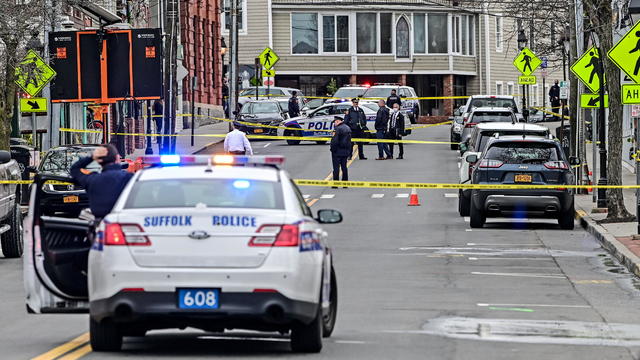 Long Island police respond to shooting on Main Street 