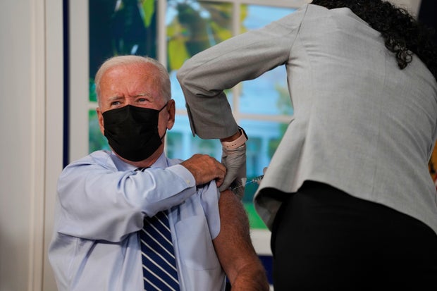 President Biden Receives Covid-19 Booster Shot