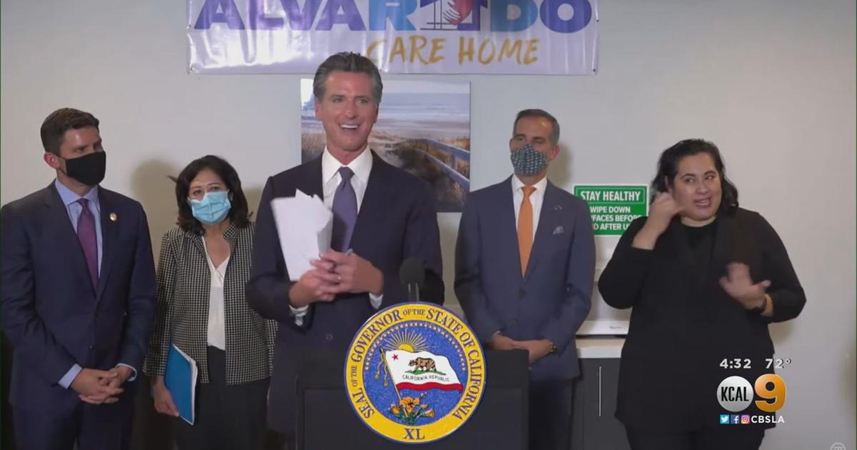 Gov. Gavin Newsom Signs Legislation To Tackle Homelessness - CBS Los ...