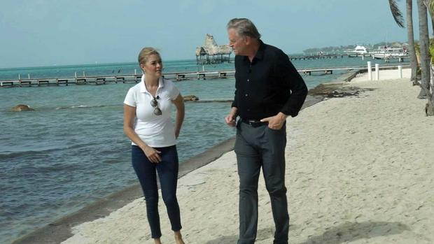 Jasmine Hartin and Peter Van Sant in Belize 
