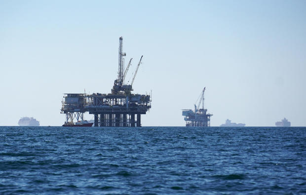 California Oil Spill Anchored Ships 