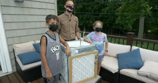 Homemade air purifiers help protect against COVID CBS News