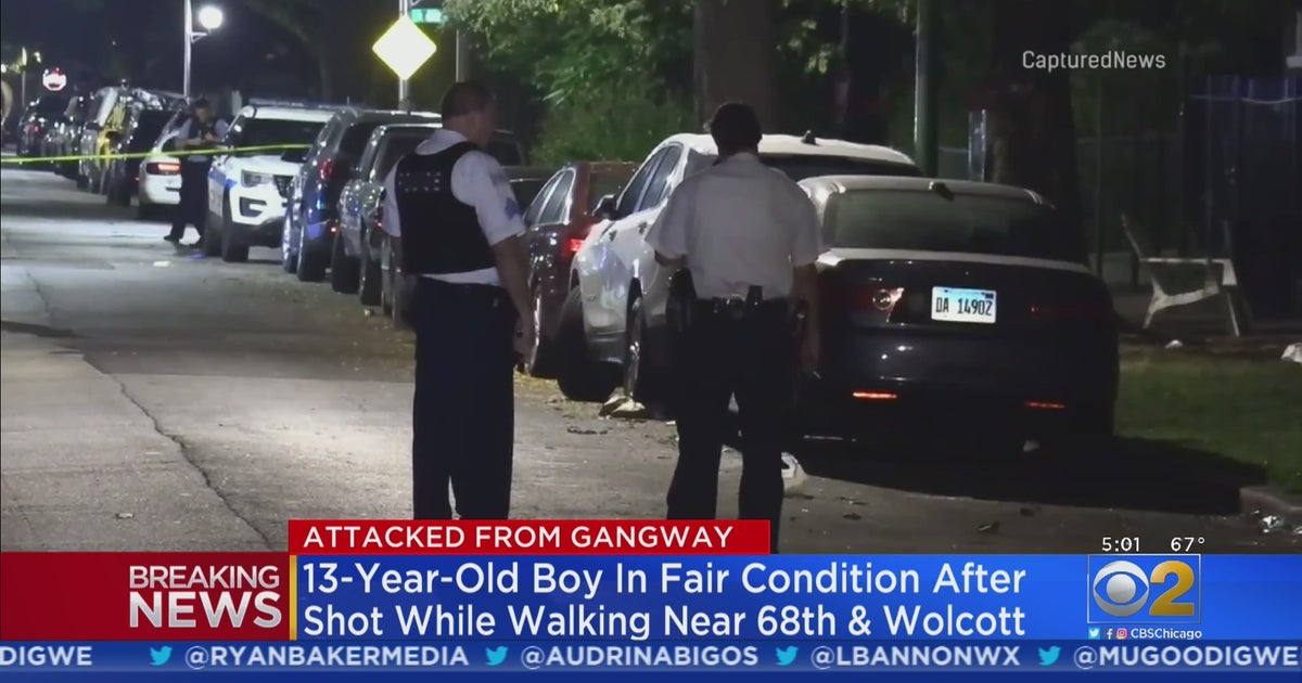 13-Year-Old Boy Shot While Walking Outside In West Englewood - CBS Chicago