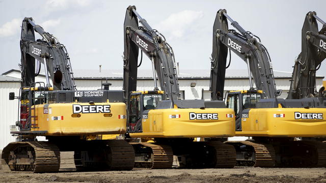 FILE PHOTO: Equipment for sale is seen at a John Deere dealer in Denver 