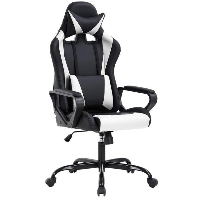  Vonesse Gaming Chair with Footrest, High Back Gamer