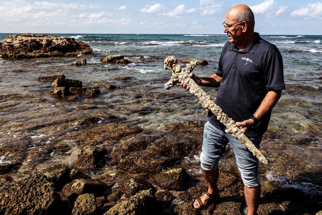 900-year-old sword dating back to the Crusades found at the bottom of the  Mediterranean Sea - CBS News