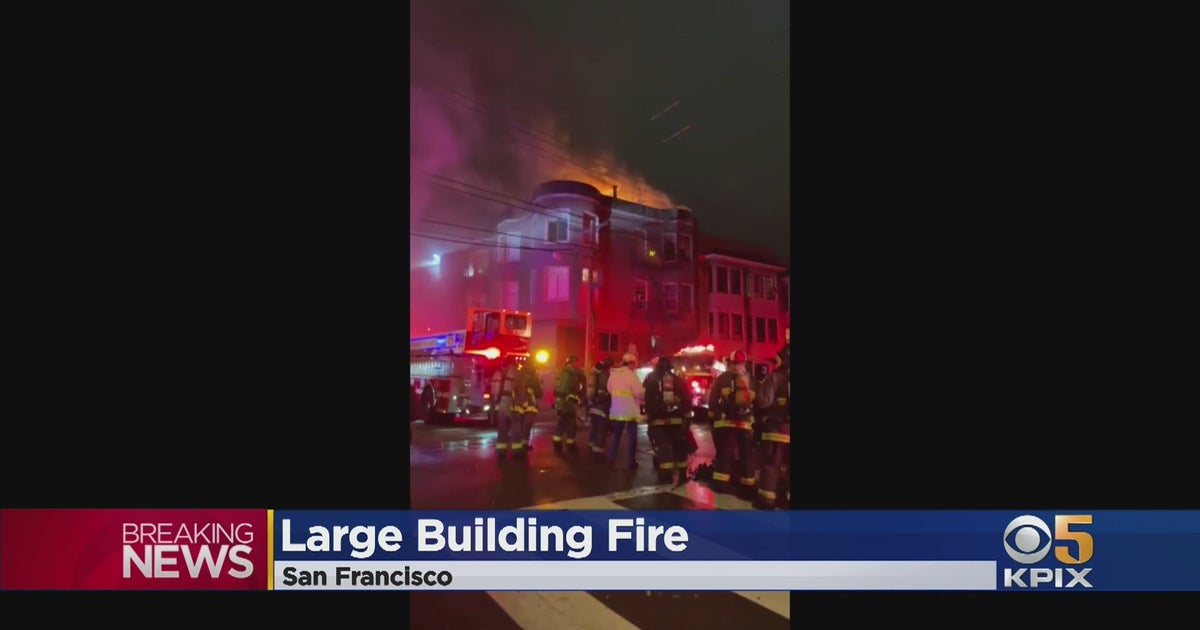 SF Fire Crews Battle 2-Alarm House Fire In Nob Hill - CBS San Francisco