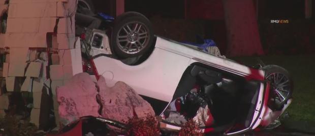 One Killed After Car Plows Into Building In Monterey Park 
