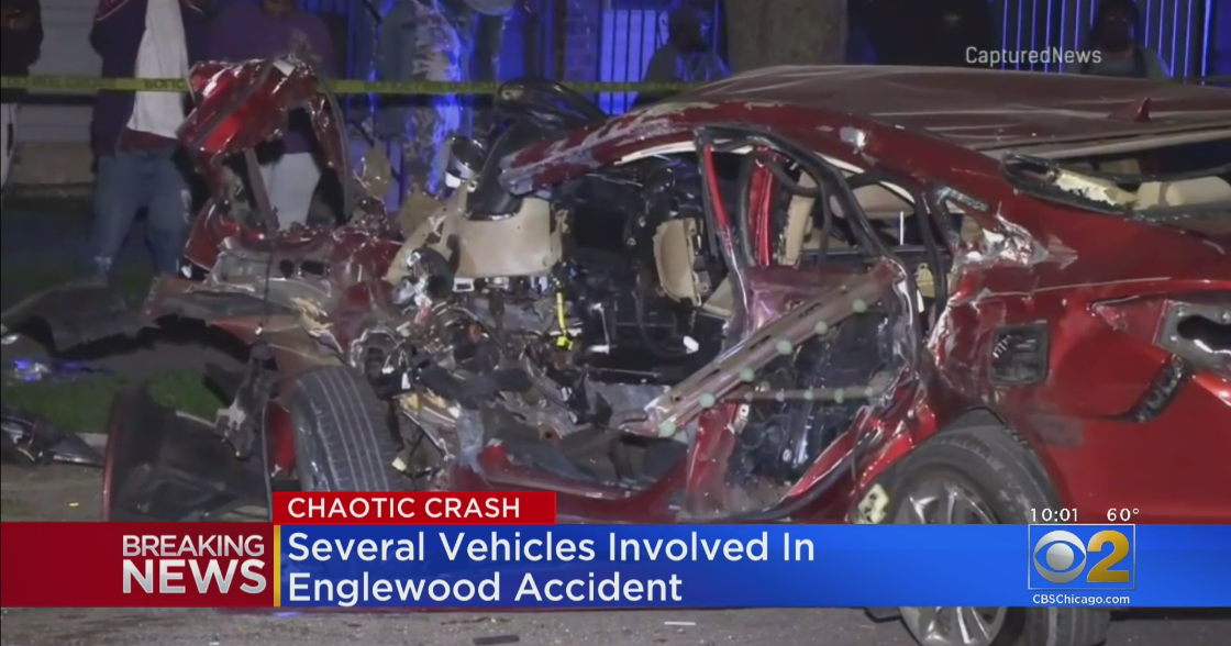 Multiple Vehicles Wrecked In Chaotic Crash In Englewood CBS Chicago