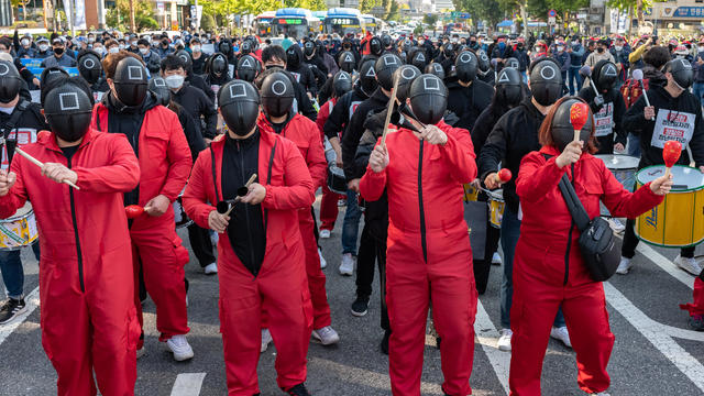 General Strike Of The Korean Confederation Of Trade Unions In Seoul 