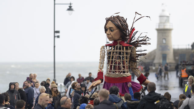 'Little Amal', Migrant Puppet Traversing Europe, Arrives In England 