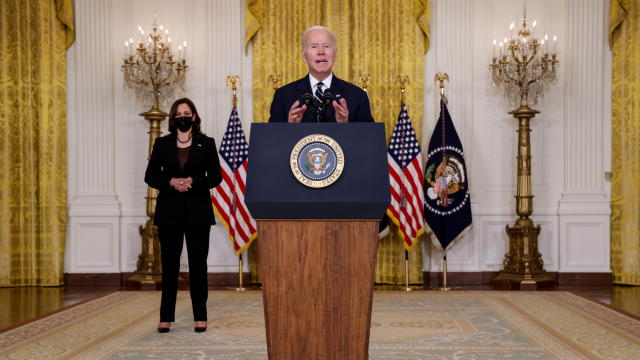U.S. President Joe Biden provides update on Build Back Better agenda and infrastructure deal at the White House in Washington 